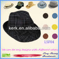 2013 sombreros para hombre de los hombres del sombrero de Fedora del algodón del precio bajo más bajo para los hombres, LSF04